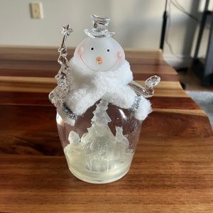 Glass glow up snowmen